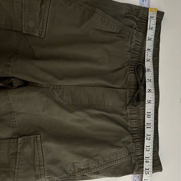 H&M Army Green High Rise Cargo Pull on Jogger Pants Size Small - Picture 8 of 9
